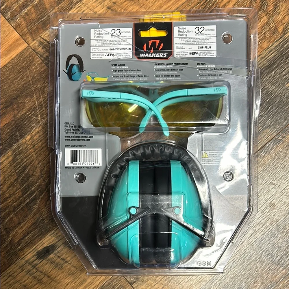 Walker’s Ear Muffs and Safety Glasses